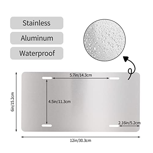 Custom License Plate for Front of Car | Design Your Own with Text, Image, or Photo | Personalized Car Accessories for Tr