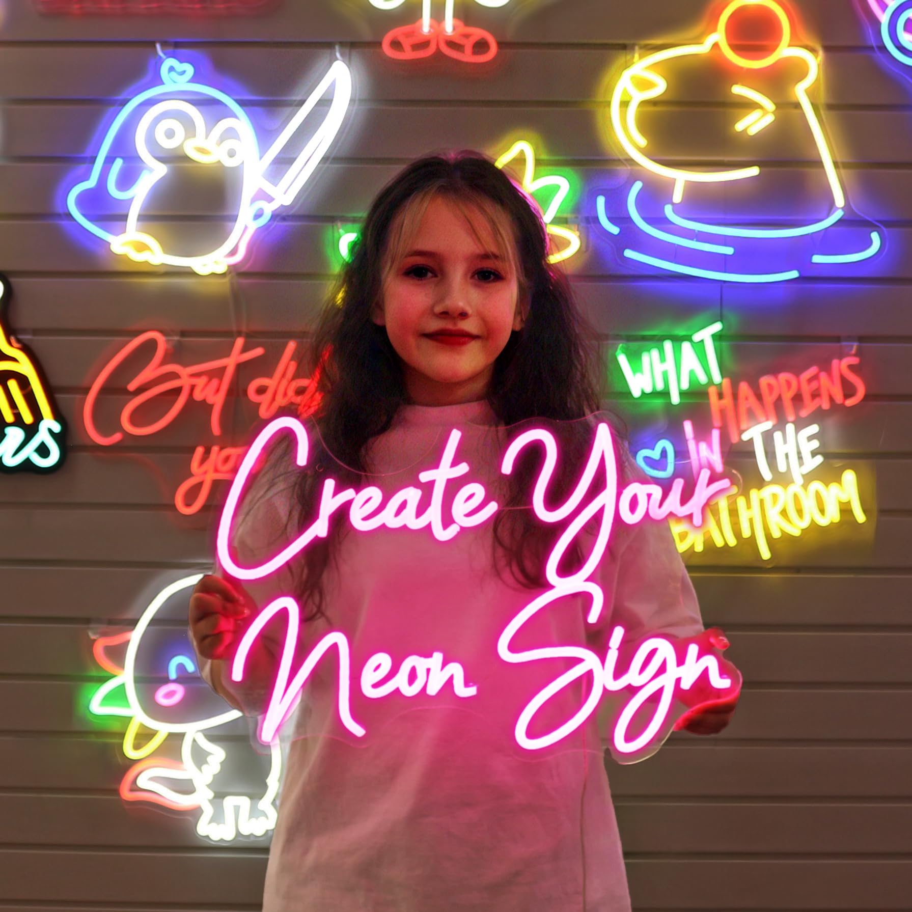 Customizable Neon Signs for Bar Cafe Salon Beauty Business Large Led Neon Sign Light Up Name for Wedding Birthday Party