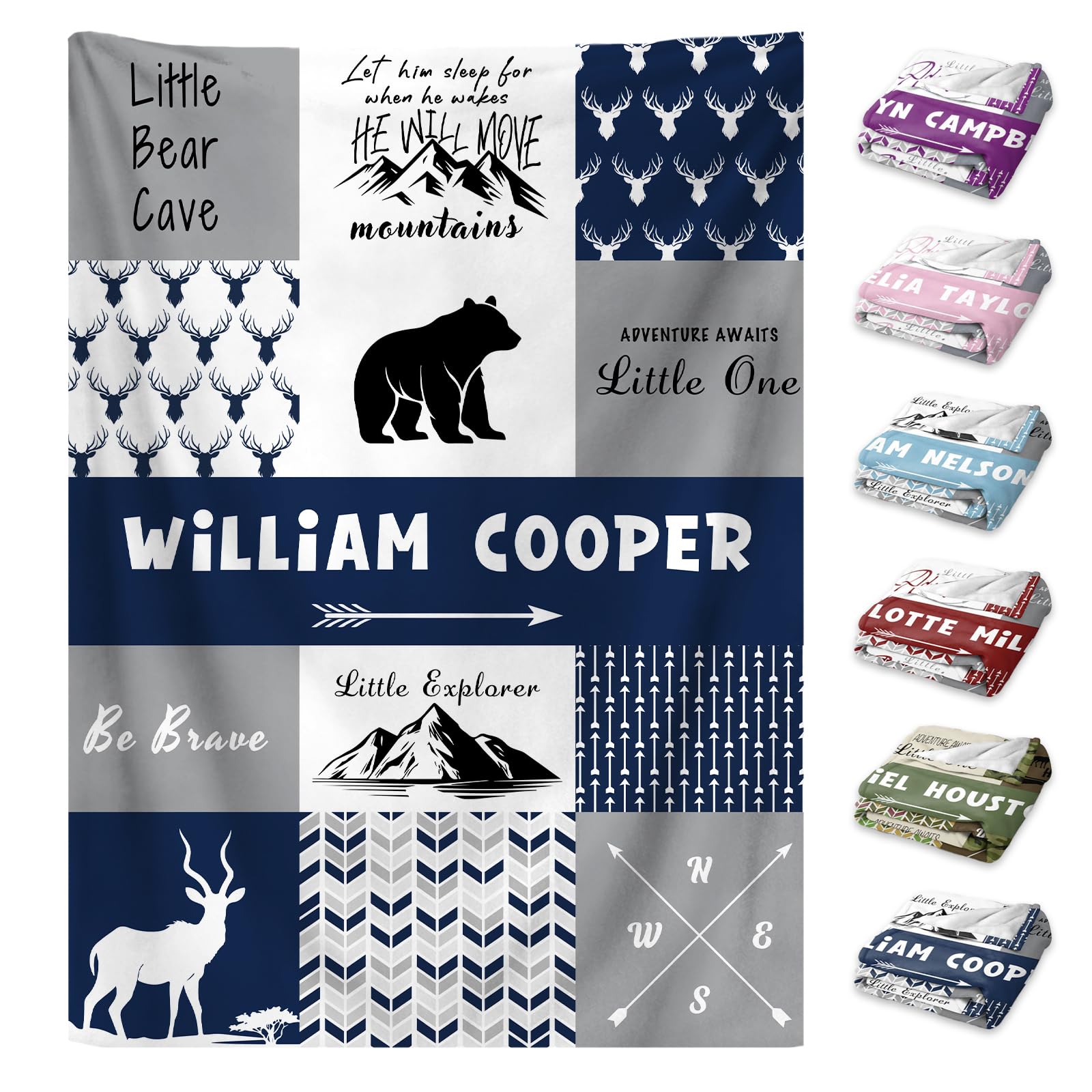 Personalized Name Baby Blankets for Boys and Girls
Custom Baby Blanket with Name for Toddlers and Kids
Fleece Bed Throw