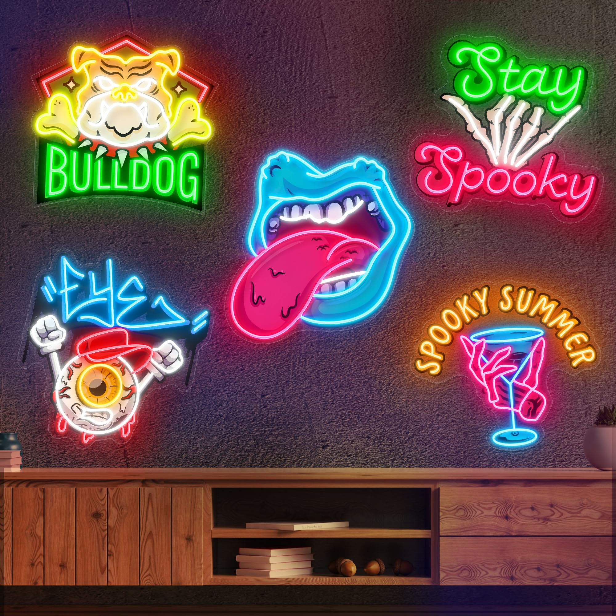 Custom Logo Neon Sign - Personalized LED Business Sign with UV Printing, Home Bar Salon Nails Beauty Company Office Wall